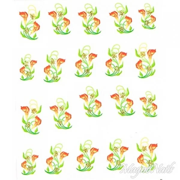 2D Nail Art One Stoke Sticker