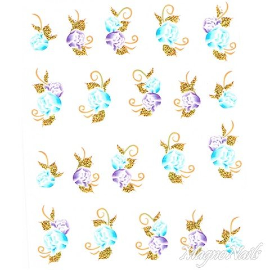 2D Nail Art One Stoke Sticker