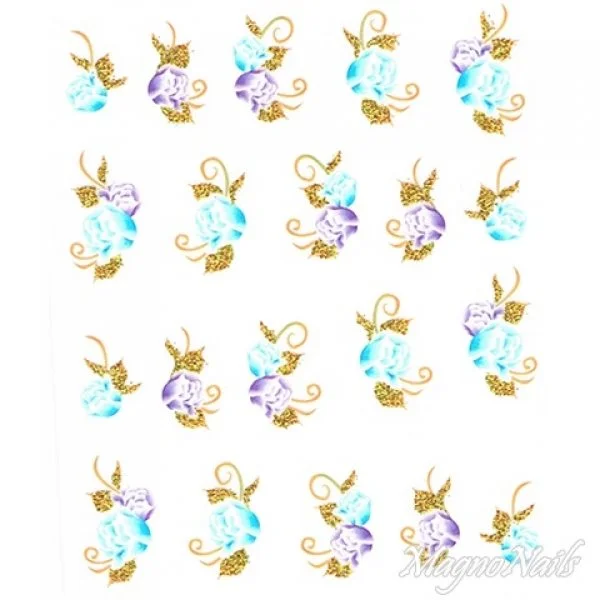 2D Nail Art One Stoke Sticker