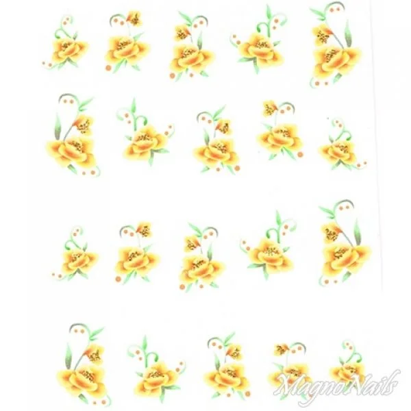 2D Nail Art One Stoke Sticker