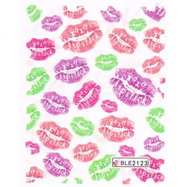 2D Nail Art One Stoke Sticker