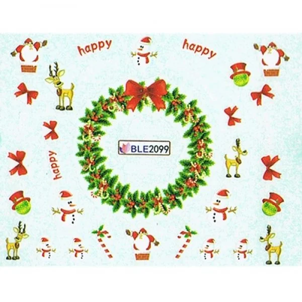 2D Nail Art One Stoke Sticker