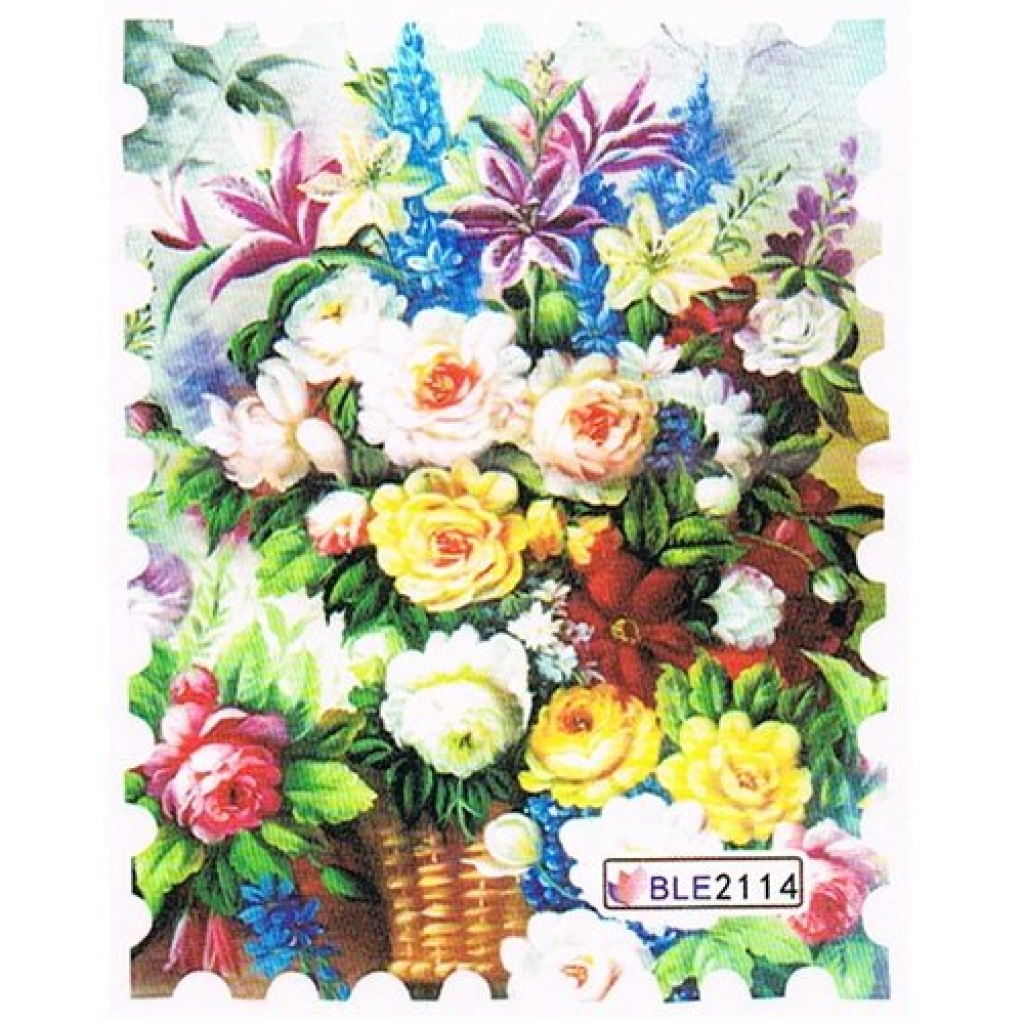 2D Nail Art One Stoke Sticker