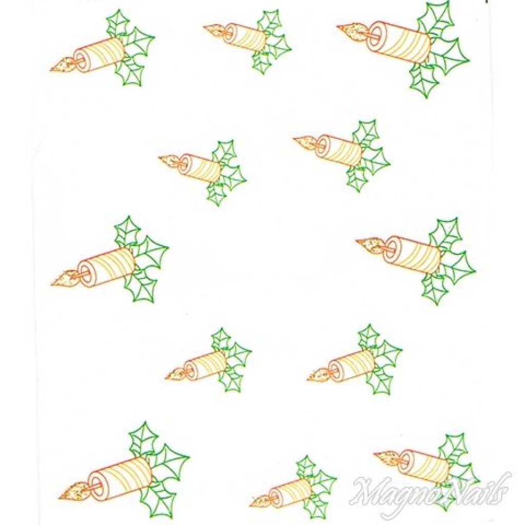 2D Nail Art One Stoke Sticker