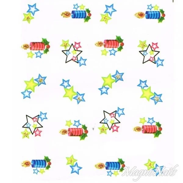 2D Nail Art One Stoke Sticker