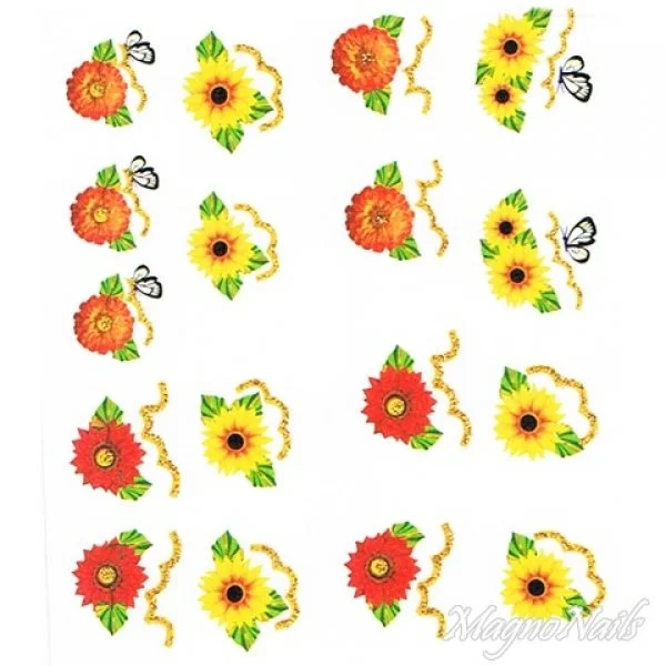 2D Nail Art One Stoke Sticker