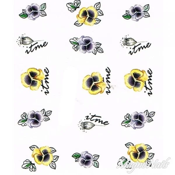 2D Nail Art One Stoke Sticker