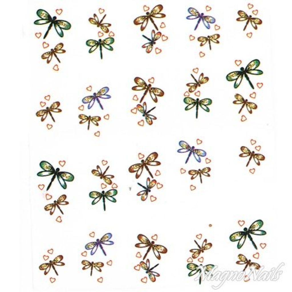 2D Nail Art One Stoke Sticker