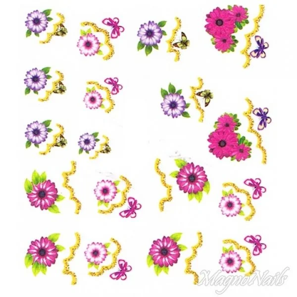 2D Nail Art One Stoke Sticker