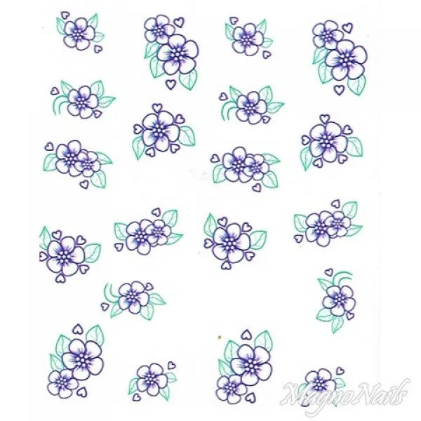 2D Nail Art One Stoke Sticker