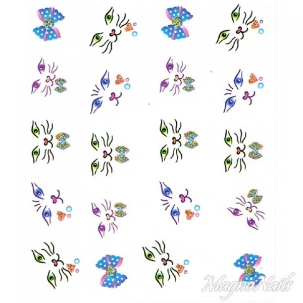 2D Nail Art One Stoke Sticker