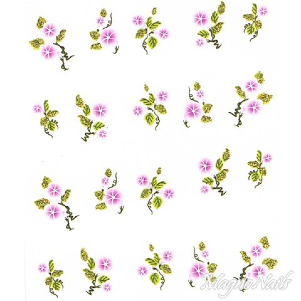 2D Nail Art One Stoke Sticker