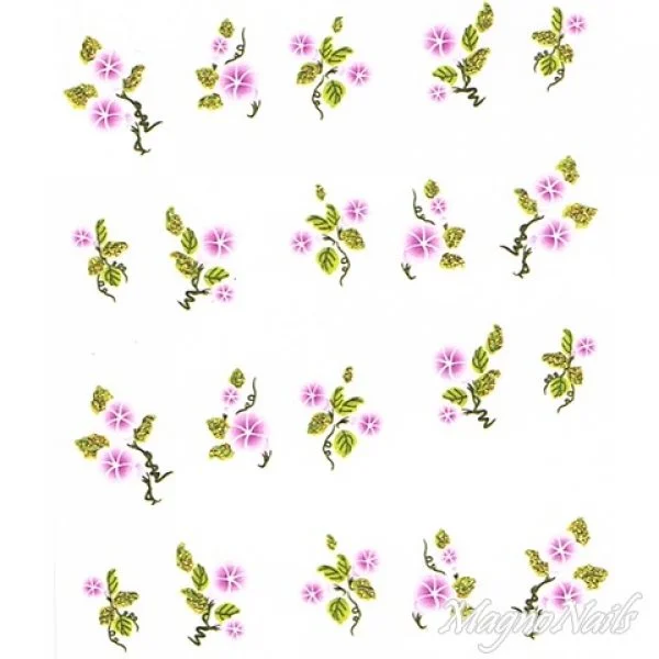 2D Nail Art One Stoke Sticker