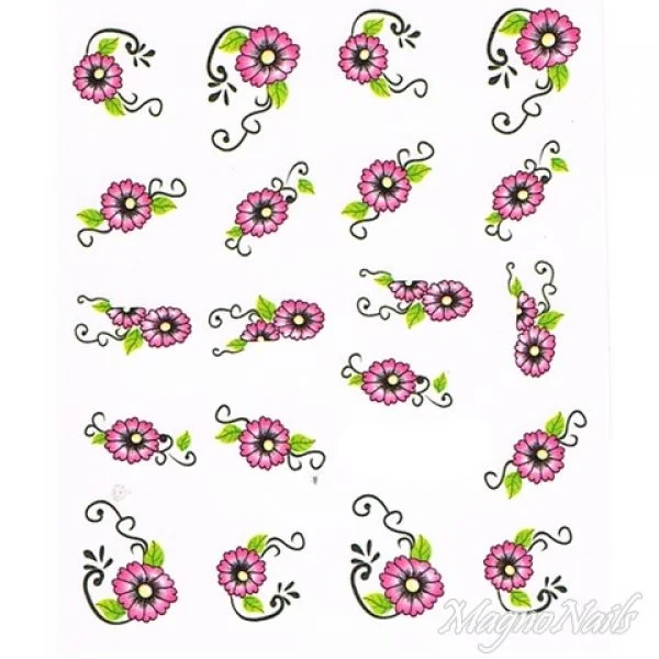 2D Nail Art One Stoke Sticker