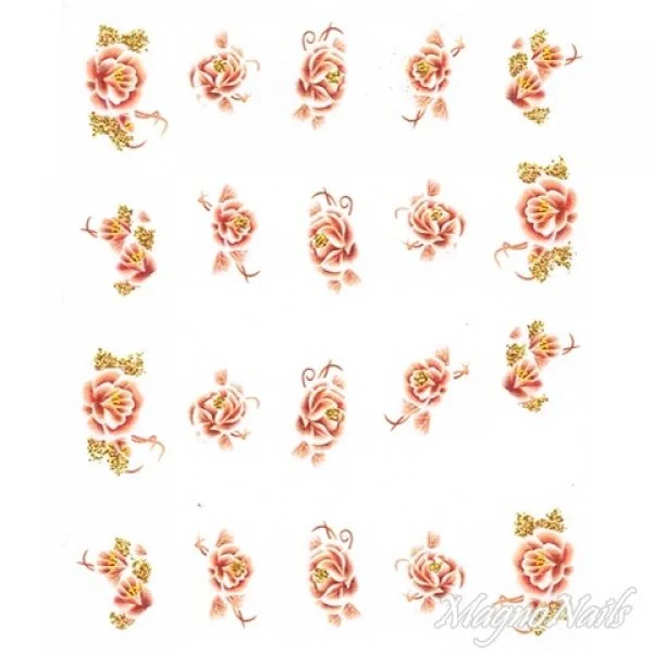 2D Nail Art One Stoke Sticker