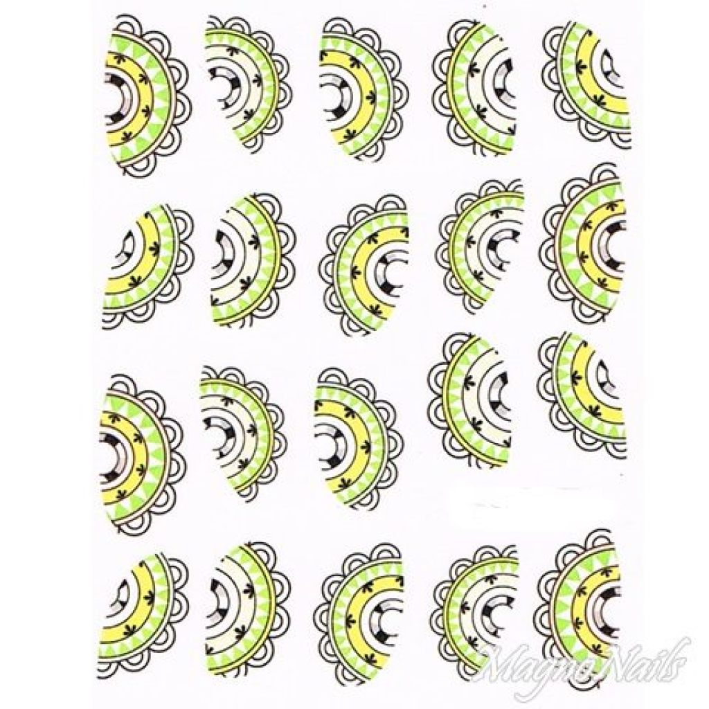 2D Nail Art One Stoke Sticker