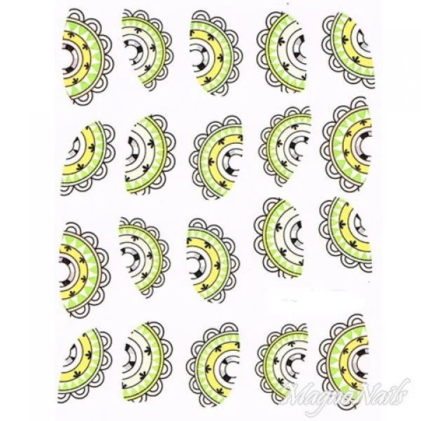 2D Nail Art One Stoke Sticker