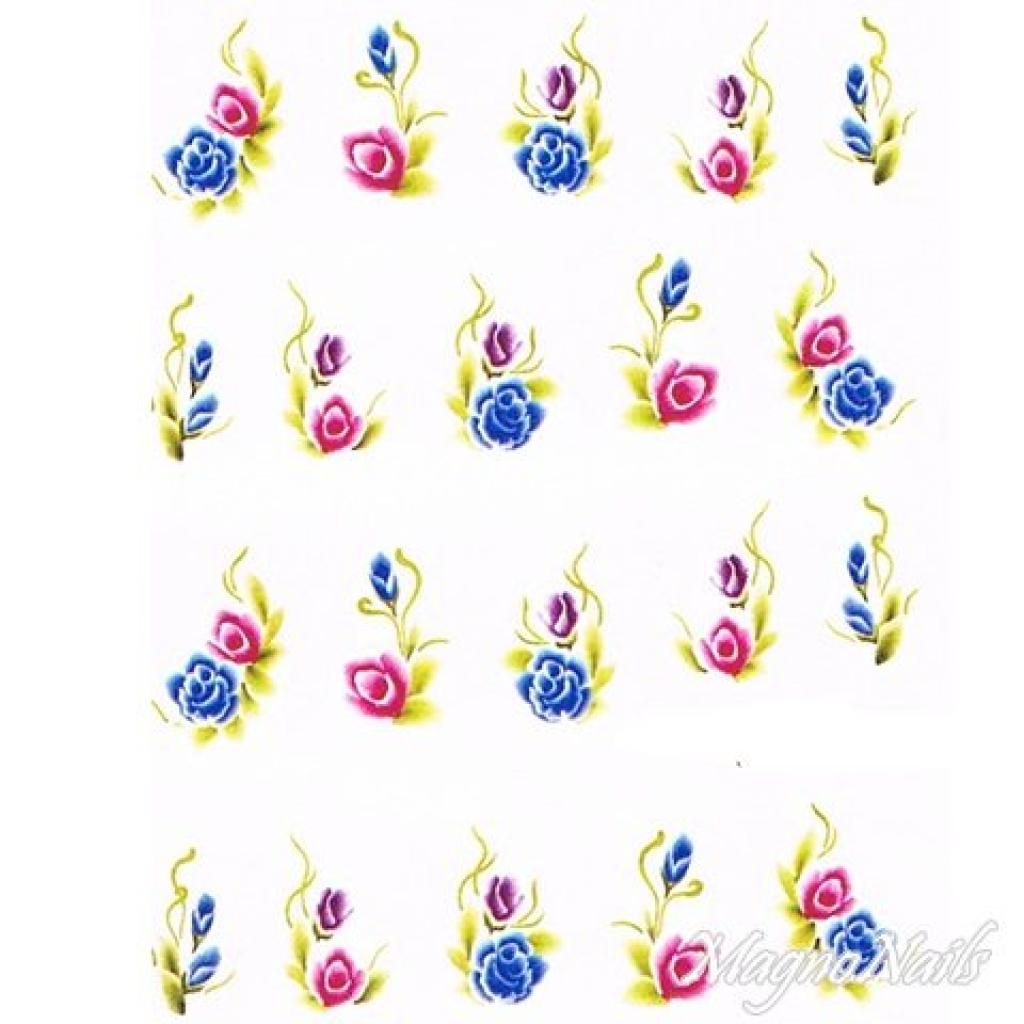 2D Nail Art One Stoke Sticker