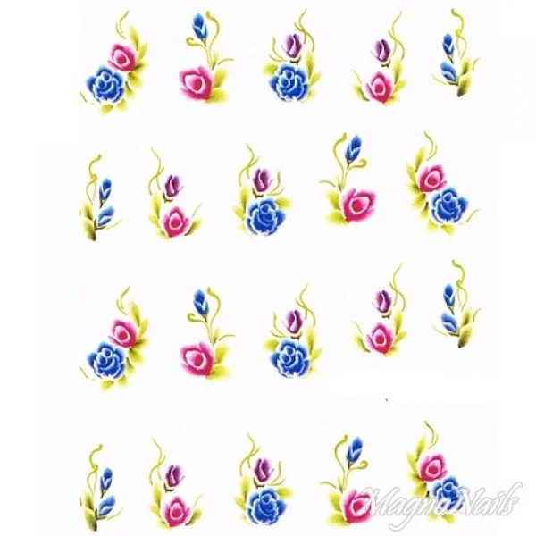 2D Nail Art One Stoke Sticker