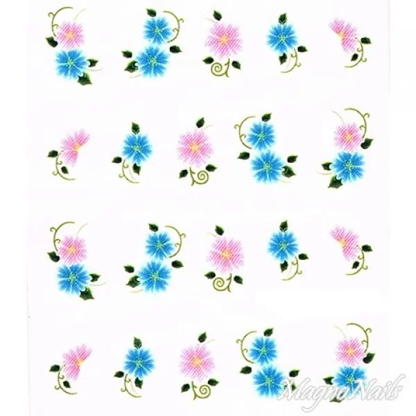 2D Nail Art One Stoke Sticker