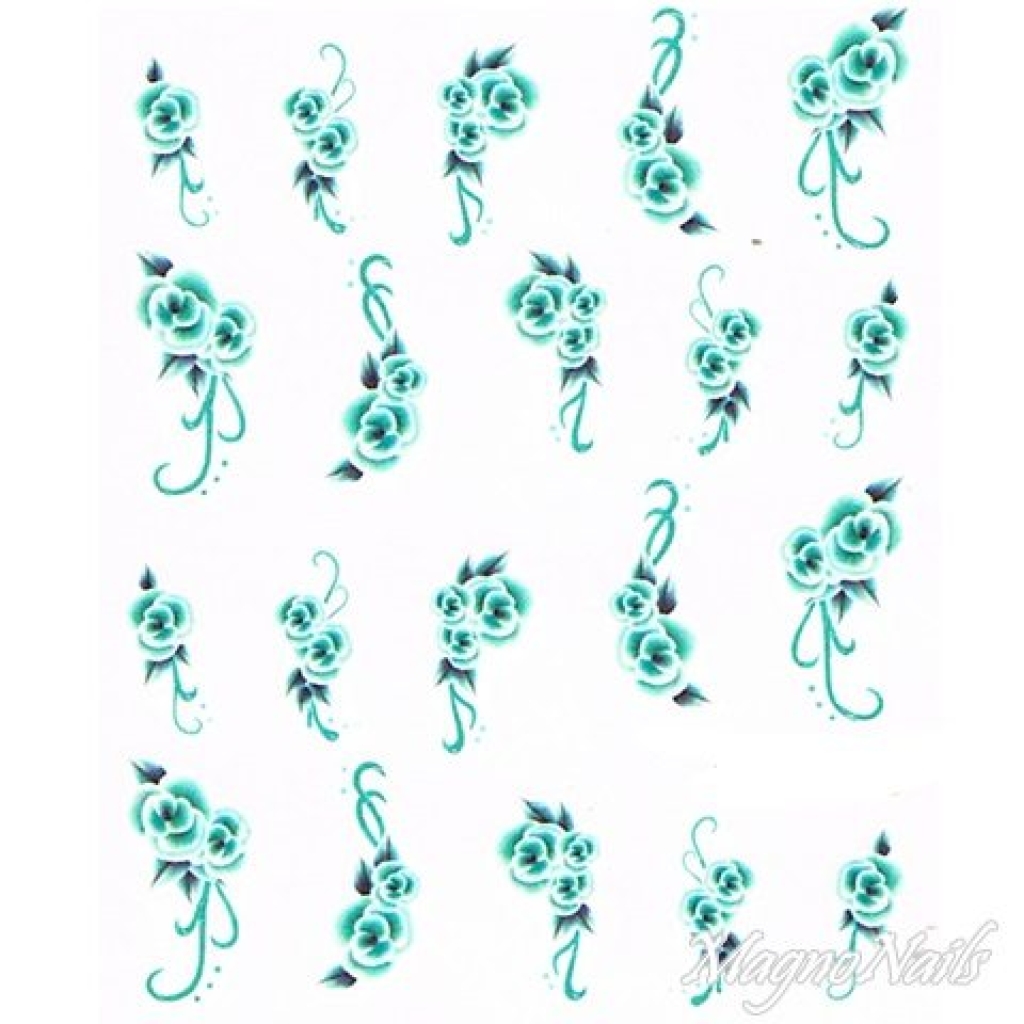2D Nail Art One Stoke Sticker