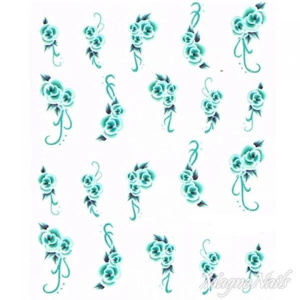 2D Nail Art One Stoke Sticker