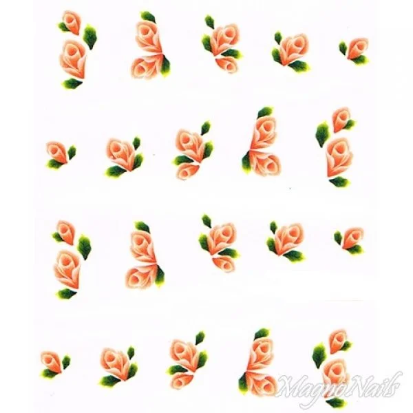 2D Nail Art One Stoke Sticker