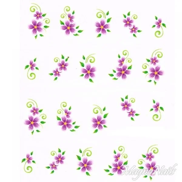 2D Nail Art One Stoke Sticker