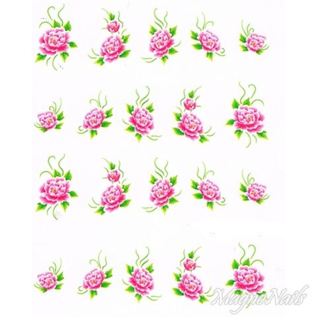 2D Nail Art One Stoke Sticker