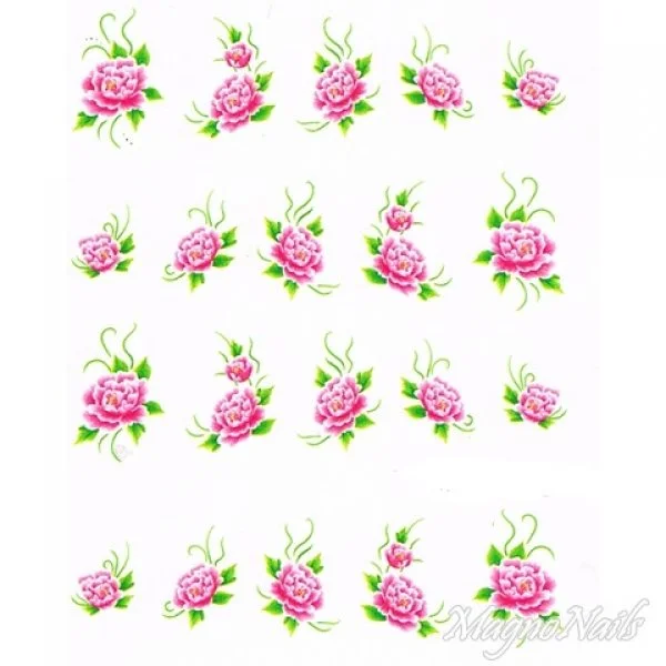 2D Nail Art One Stoke Sticker