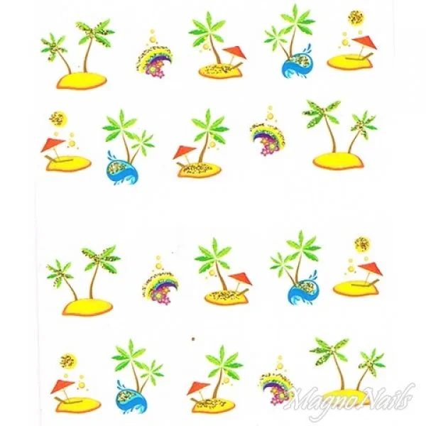 2D Nail Art One Stoke Sticker