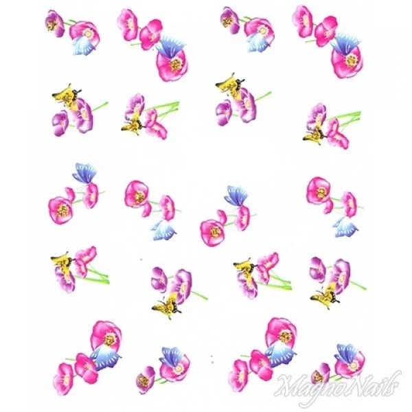 2D Nail Art One Stoke Sticker