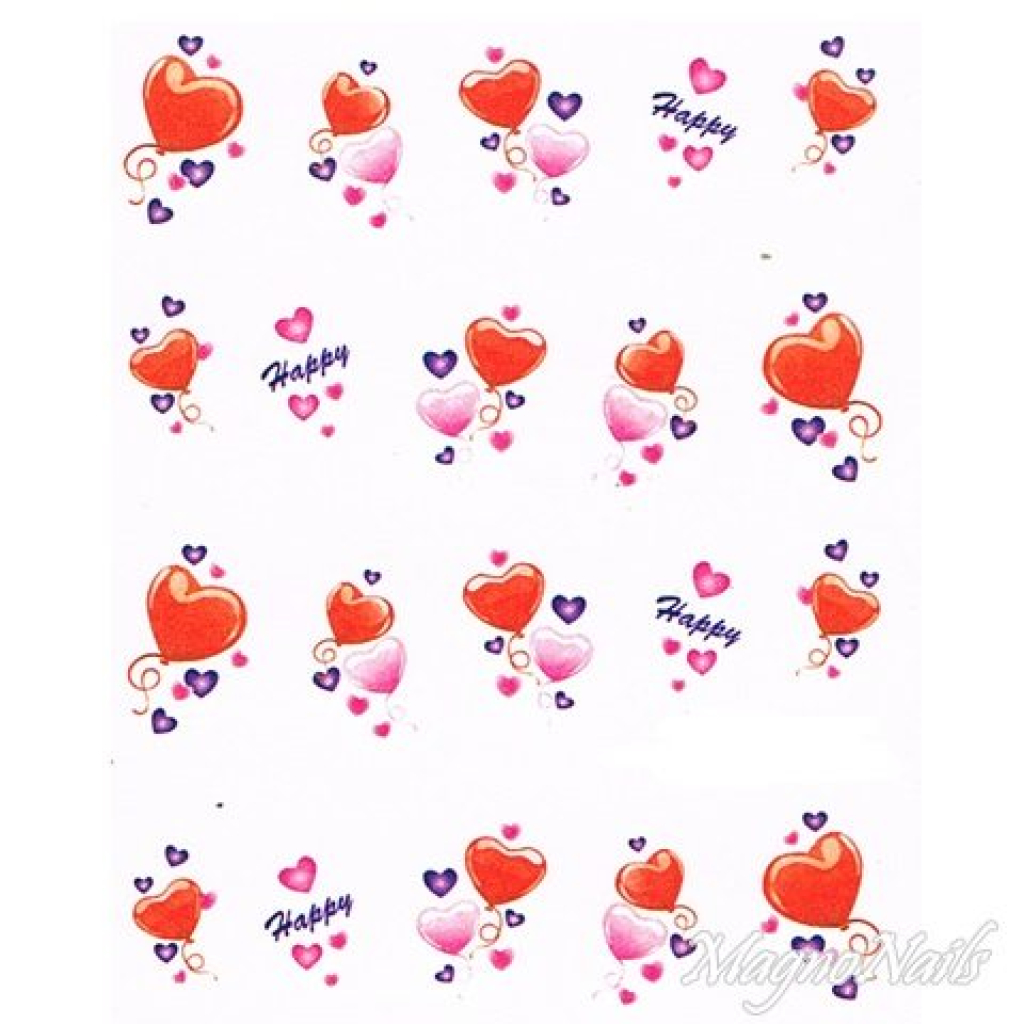 2D Nail Art One Stoke Sticker