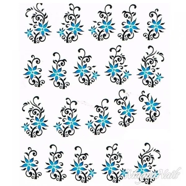 2D Nail Art One Stoke Sticker