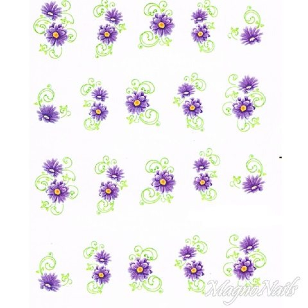 2D Nail Art One Stoke Sticker