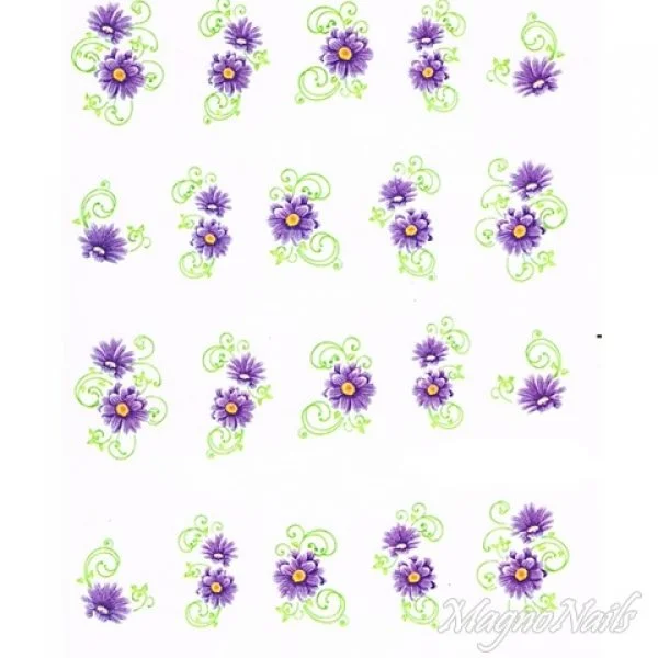 2D Nail Art One Stoke Sticker