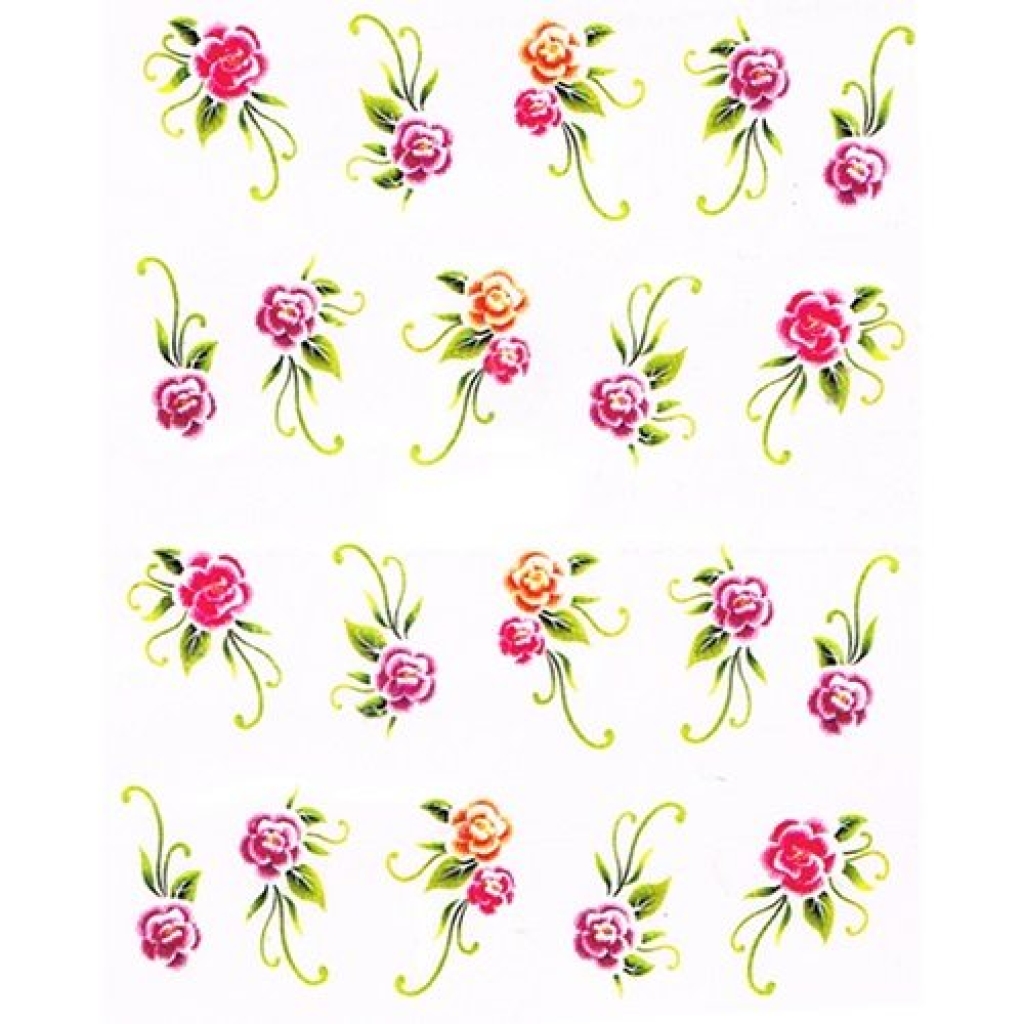 2D Nail Art One Stoke Sticker
