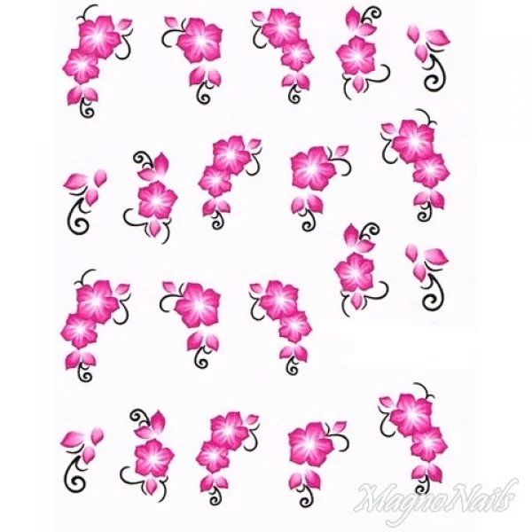 2D Nail Art One Stoke Sticker