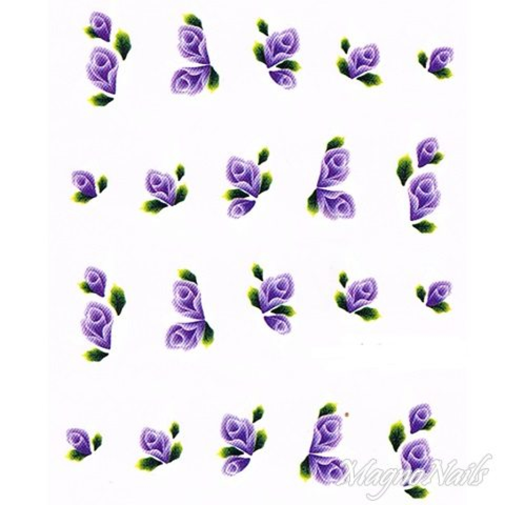 2D Nail Art One Stoke Sticker