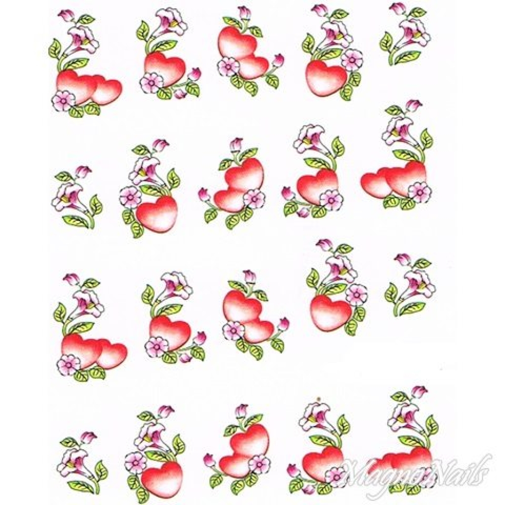 2D Nail Art One Stoke Sticker