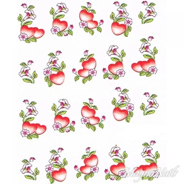 2D Nail Art One Stoke Sticker