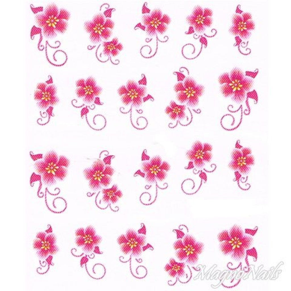 2D Nail Art One Stoke Sticker