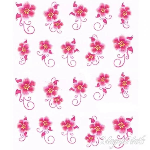 2D Nail Art One Stoke Sticker