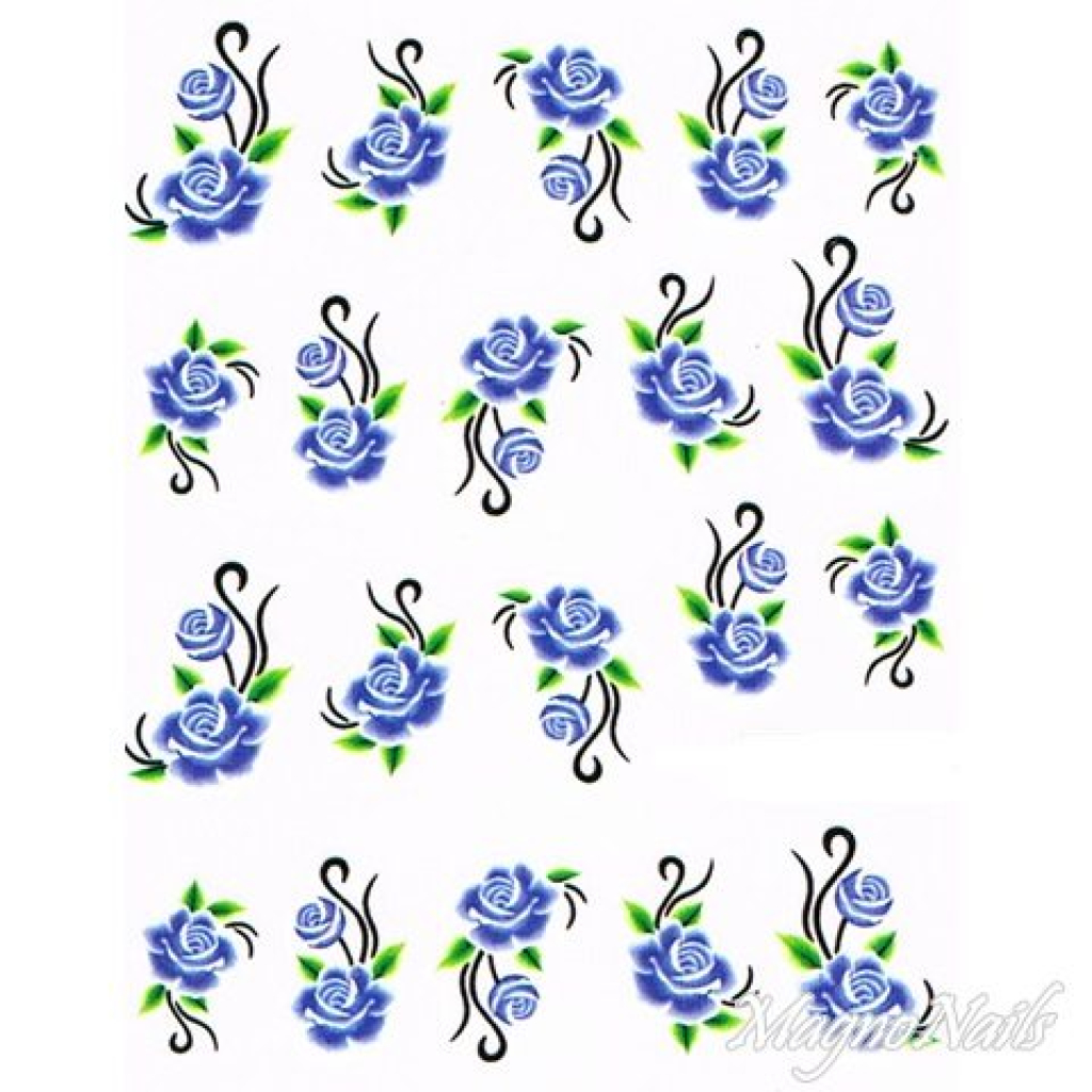 2D Nail Art One Stoke Sticker