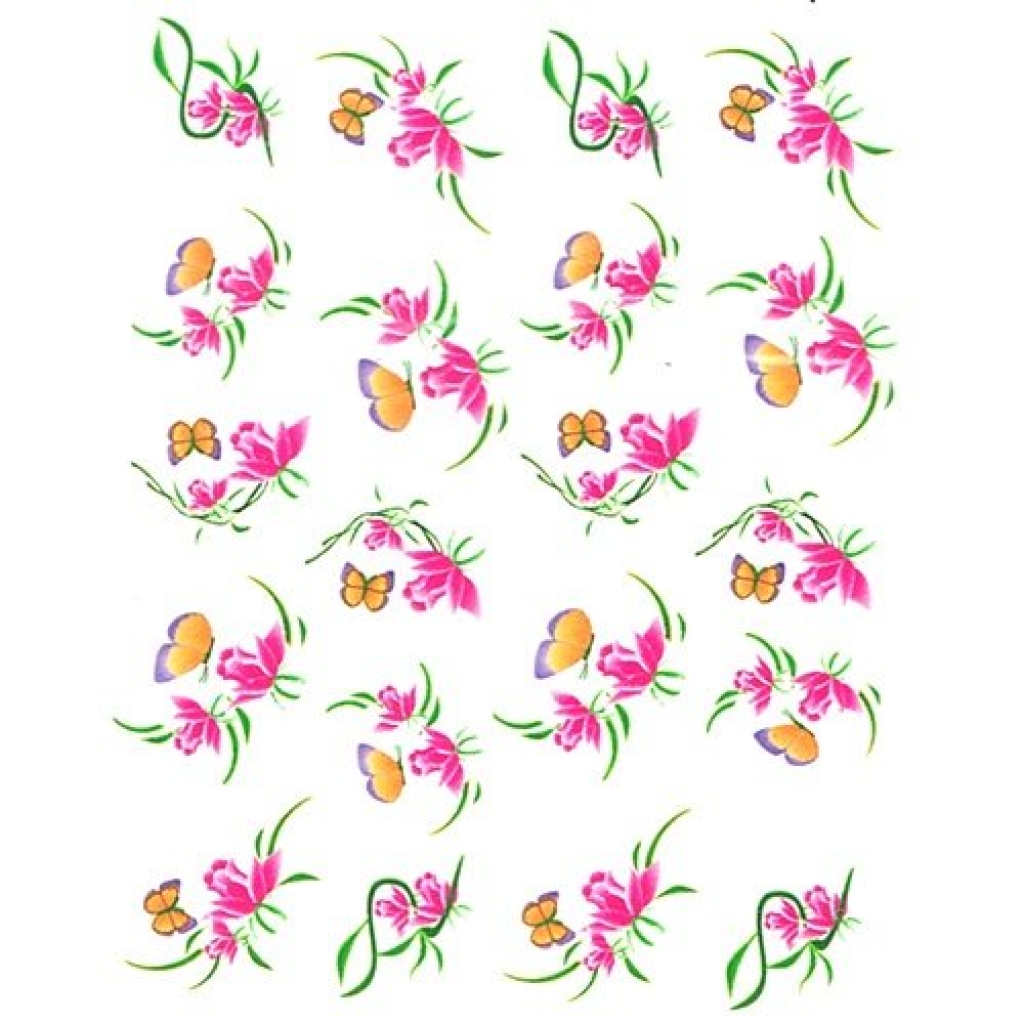 2D Nail Art One Stoke Sticker