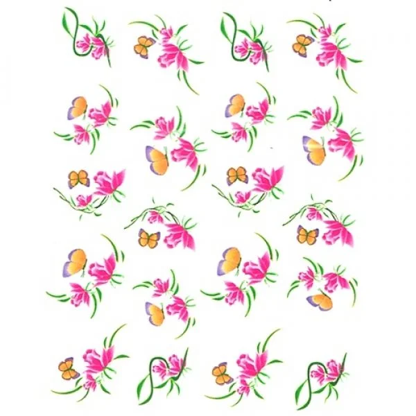 2D Nail Art One Stoke Sticker