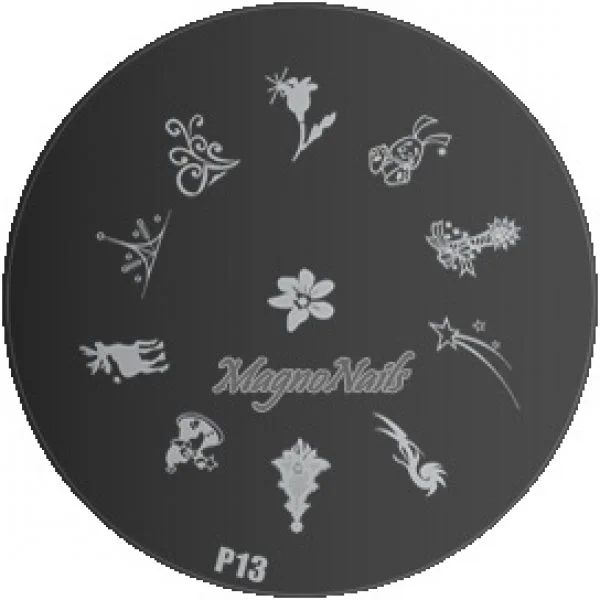 Nail Stamping Schablone P13