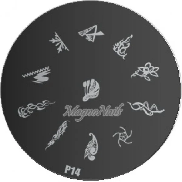 Nail Stamping Schablone P14