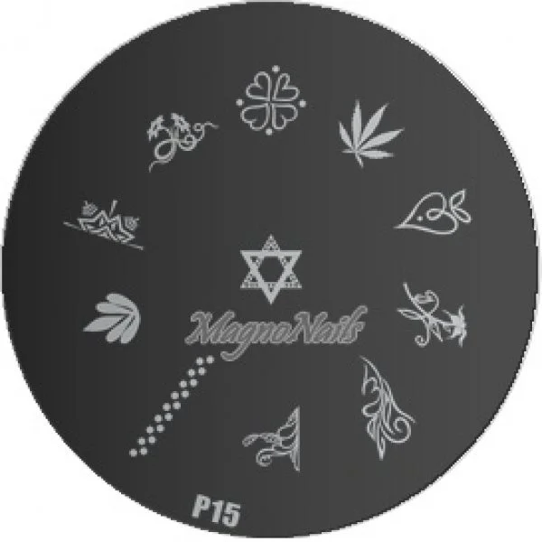 Nail Stamping Schablone P15