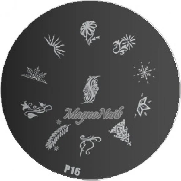 Nail Stamping Schablone P16